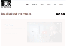 Tablet Screenshot of fodrecords.com